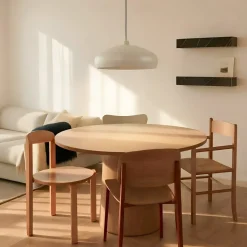 Lindby hængelampe Elover, beige, Ø 45 cm, jern