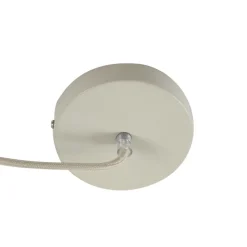 Lindby hængelampe Elover, beige, Ø 45 cm, jern