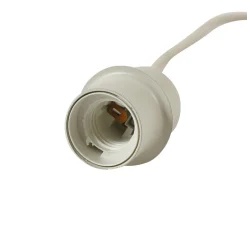 Lindby hængelampe Elover, beige, Ø 45 cm, jern