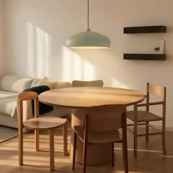Lindby hængelampe Elover, lysegrøn, Ø 45 cm, jern