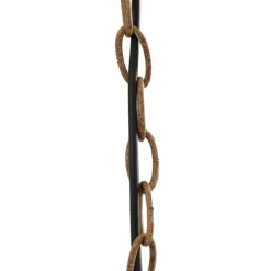 Lindby hængelampe Fibi, brun, gevir, 6 lyskilder E14