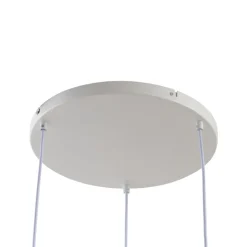 Lindby hængelampe Helin sort/hvid/grå, Ø 60 cm, 3 lyskilder