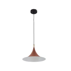 Lindby hængelampe Jarl, brun, metal, Ø 35 cm, G9
