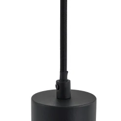 Lindby hængelampe Joffrey, 76 cm, sort, 4 lyskilder, GU10