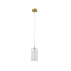 Lindby hængelampe Kupla, opal/klar, glas, 1 lyskilde, G9