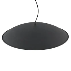 Lindby hængelampe Narisara, Ø 80 cm, E27, sort-guld