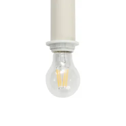 Lindby hængelampe Ovelia, beige, 4 lyskilder, metal, E27