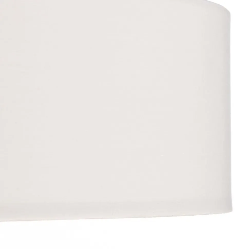 Lindby hængelampe Sebatin, Ø 50 cm, hvid, stof, E27