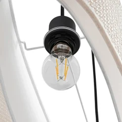 Lindby hængelampe Soula, 78 cm, beige, plast, E27