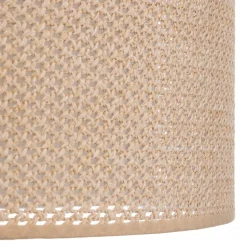 Lindby hængelampe Soula, Ø 40 cm, beige, plast, E27