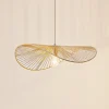 Lindby hængelampe Valdorin, beige, papir, længde 75 cm