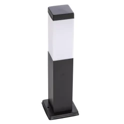 Lindby Honula sokkellampe, 45 cm, mørkegrå, IP44, E27