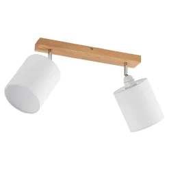 Lindby Imarin loftspot, 2 lyskilder, eg/hvid