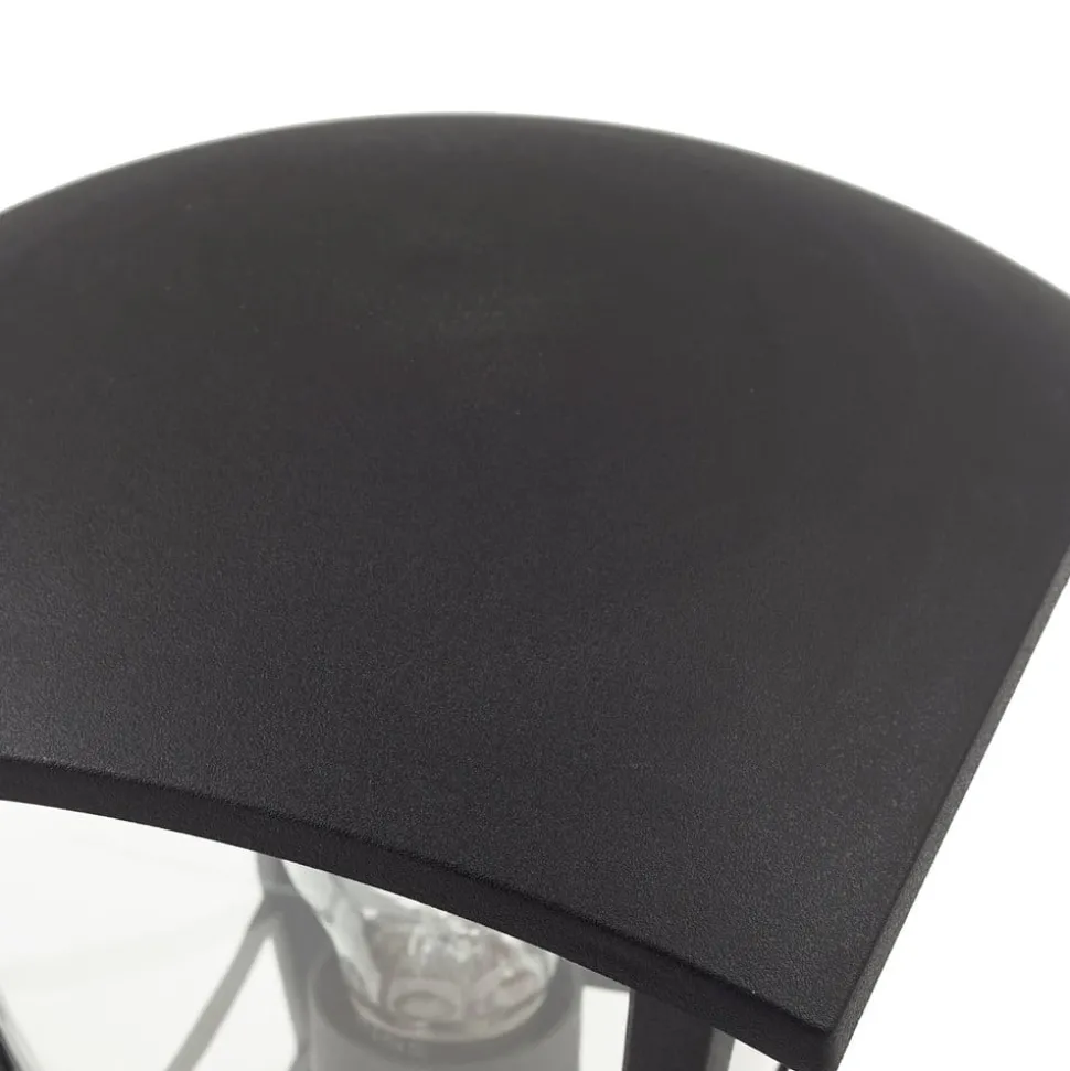Lindby Isidoro sokkellampe, sort, højde 28 cm, plast