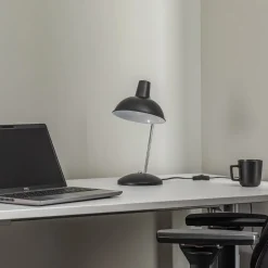 Lindby Jamelia bordlampe, stål, sort