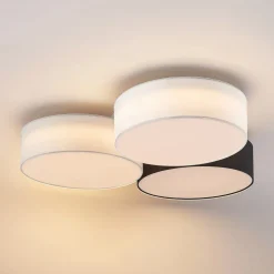 Lindby Janita LED-loftlampe, 3-lys, trefarvet