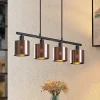 Lindby Joudy pendellampe, 4 lyskilder, mørk bronze