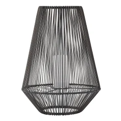 Lindby Kaati LED solcellelygte, rattanlook, 37 cm