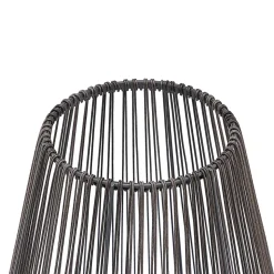 Lindby Kaati LED solcellelygte, rattanlook, 37 cm