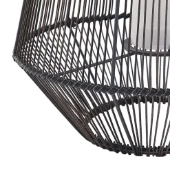 Lindby Kaati LED solcellelygte, rattanlook, 37 cm