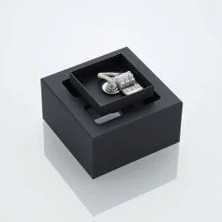 Lindby Kasi loftlampe, sort, 1 lyskilde, 14 x 14cm