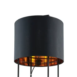 Lindby Kesta stof-gulvlampe, stel m. 4 stænger