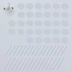 Lindby Kinan loftlampe, Ø 54 cm, hvid, metal, E14