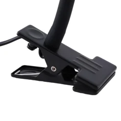 Lindby klemmelampe Jyla sort linse 3000K fleksibel arm GX53