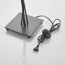 Lindby Komalie gulvlampe, 5 lyskilder, sort