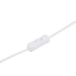 Lindby Kosmo bordlampe, hvid/guld, keramik, glas