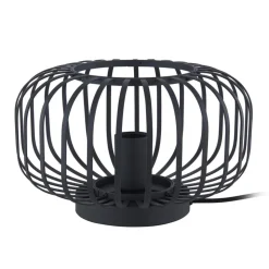 Lindby Krish bordlampe i bur-look, sort