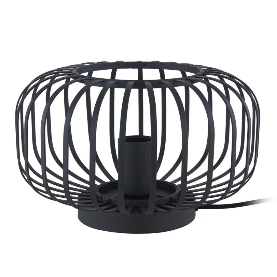 Lindby Krish bordlampe i bur-look, sort