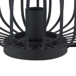 Lindby Krish bordlampe i bur-look, sort
