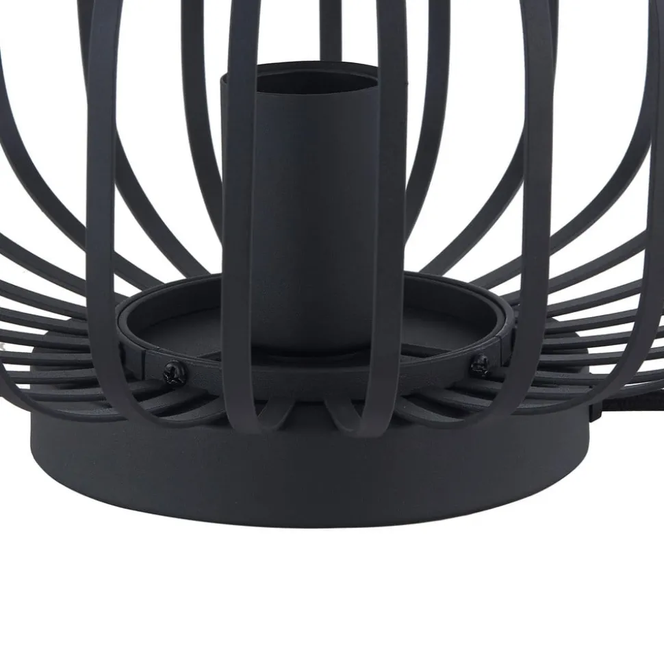 Lindby Krish bordlampe i bur-look, sort