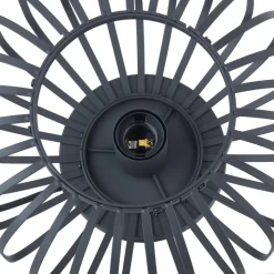 Lindby Krish bordlampe i bur-look, sort