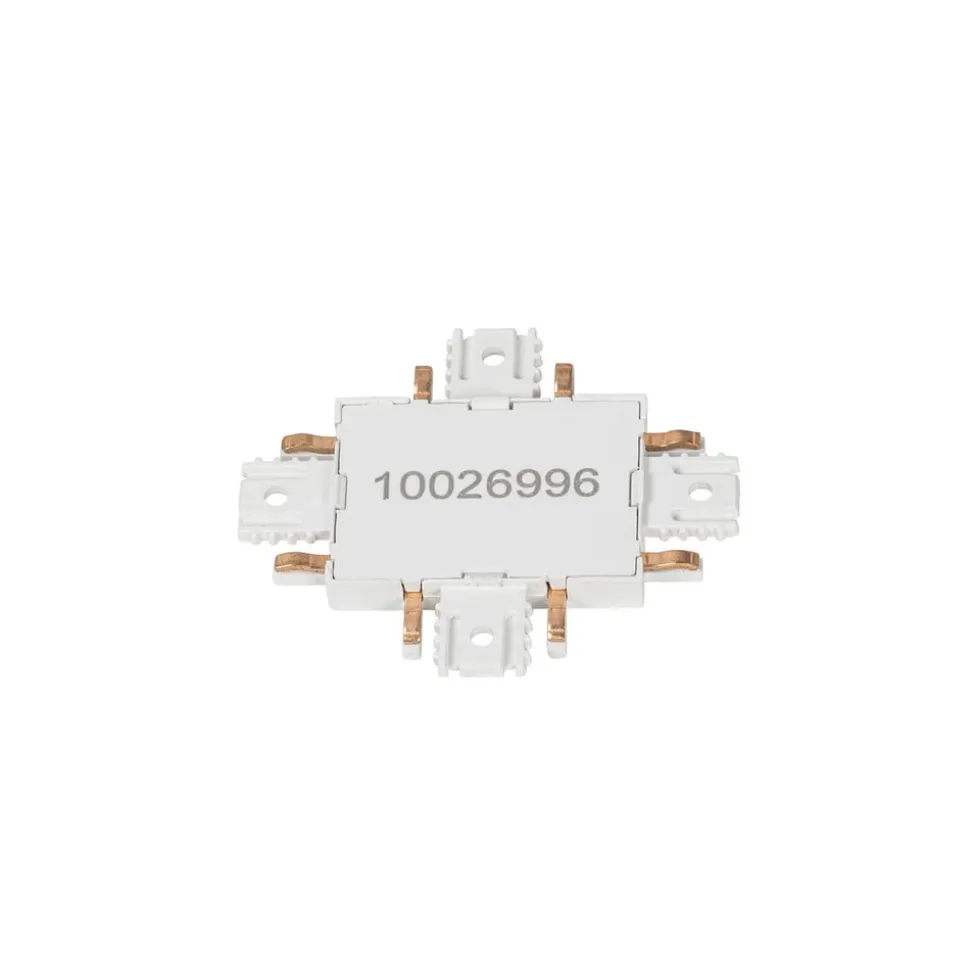 Lindby krydsstik Lumaro, hvid, plast