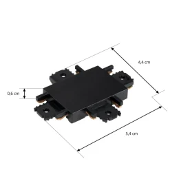 Lindby krydsstik Lumaro, sort, plast