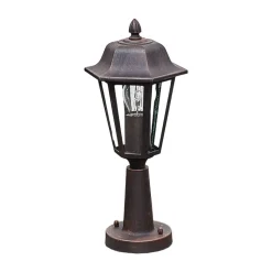 Lindby Lamina sokkellampe, 39 cm, lygte, metal, E27