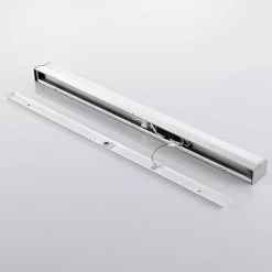 Lindby LED-badeværelseslampe Klea, 90 cm, krom, metal, IP44