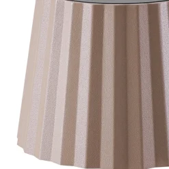 Lindby LED-batteridrevet bordlampe Esali, beige, metal, IP65