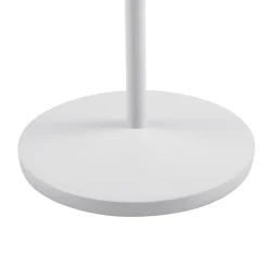 Lindby LED-batteridrevet bordlampe Esali, hvid, riller, 29 cm