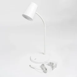 Lindby LED-bordlampe Ailina, højde 36 cm, hvid, dæmpbar