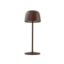 Lindby LED-bordlampe Arietty, brun, dæmpbar, IP65