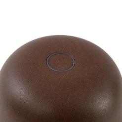 Lindby LED-bordlampe Arietty, brun, dæmpbar, IP65
