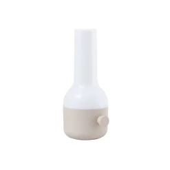 Lindby LED-bordlampe Isaline, beige, dæmpbar, IP44