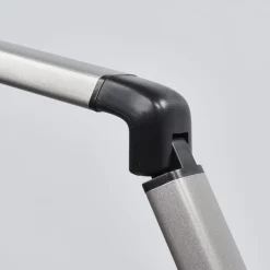 Lindby LED-bordlampe Kuno, grå, USB, touch-dæmper