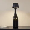 Lindby LED-bordlampe Linor, sort, USB, touch-dimmer