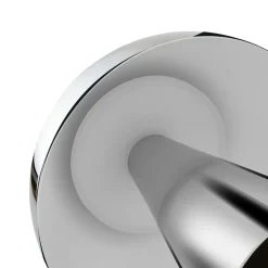 Lindby LED-bordlampe Nevijo, krom, Ø20 cm, USB, dæmpbar