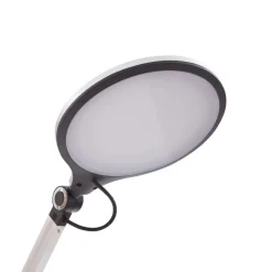 Lindby LED-bordlampe Nyxaris, sølv, metal, CCT, 50 cm