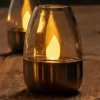 Lindby LED-bordlampe Pedas, sæt med 10, grå